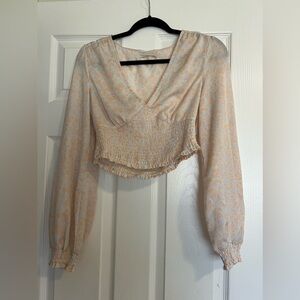 Urban Outfitters Floral Long Sleeve Top